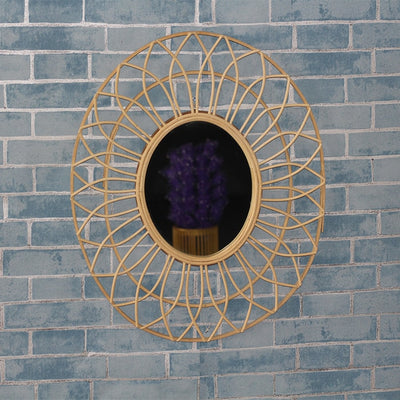 French bamboo mirror