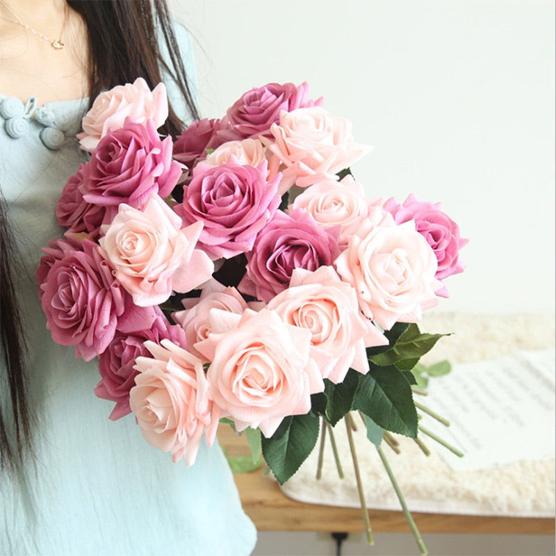 Artificial Flowers Rose Floral