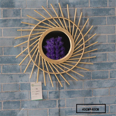 French bamboo mirror