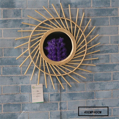 French bamboo mirror